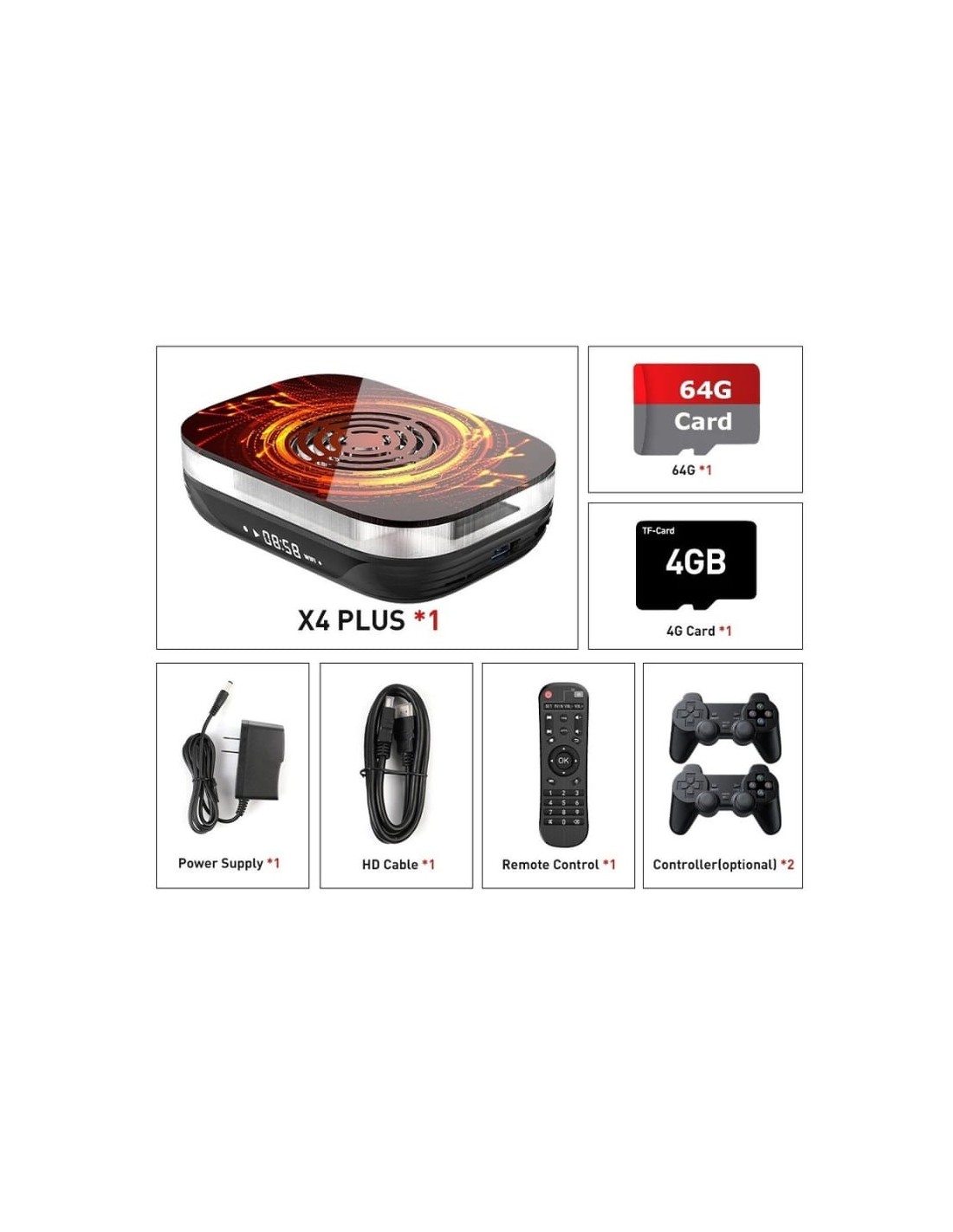 Consola retro Super Console X4 Plus Tarjeta 64GB en Logroño