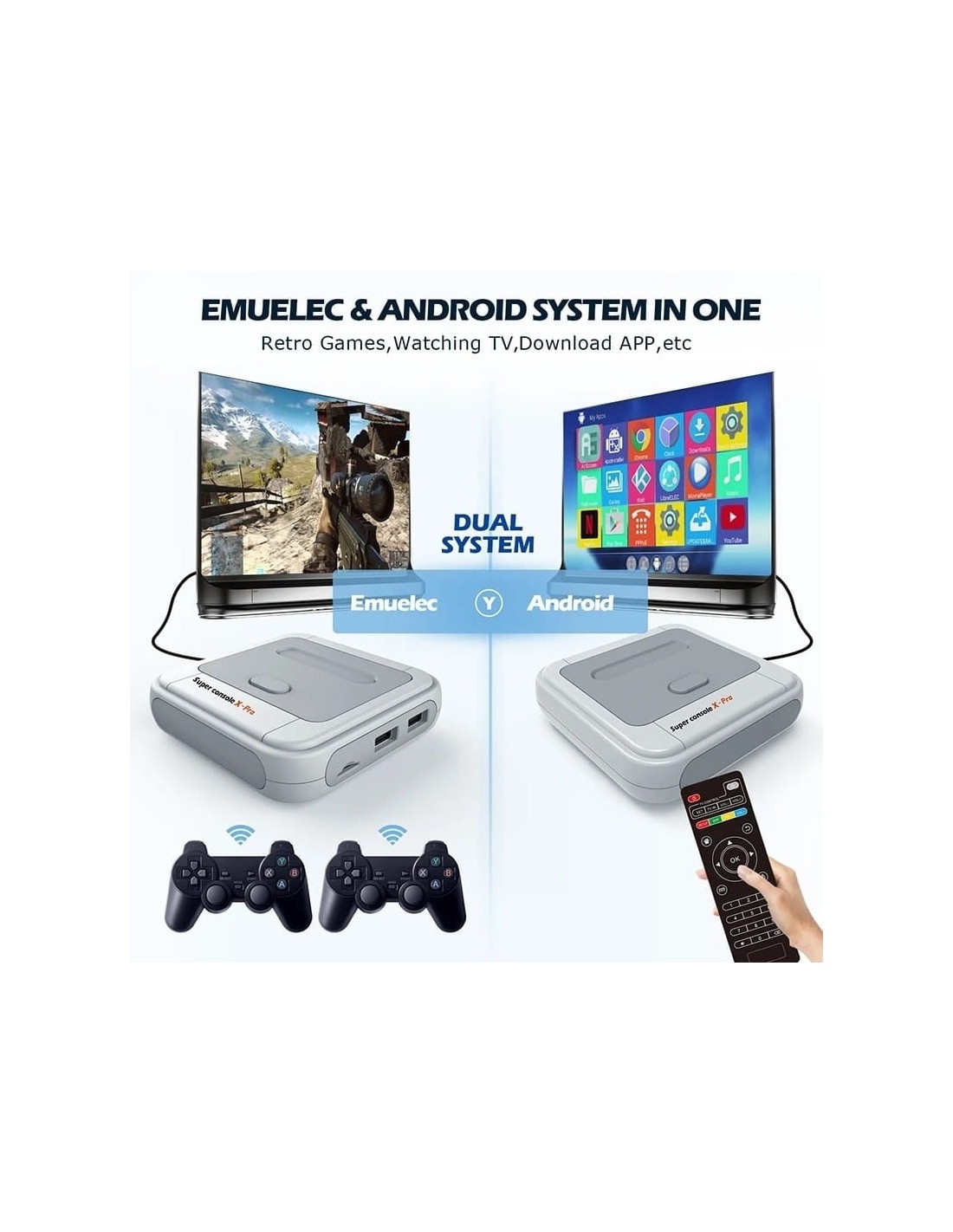 Consola retro Super Console X Pro Tarjeta 64GB en Logroño