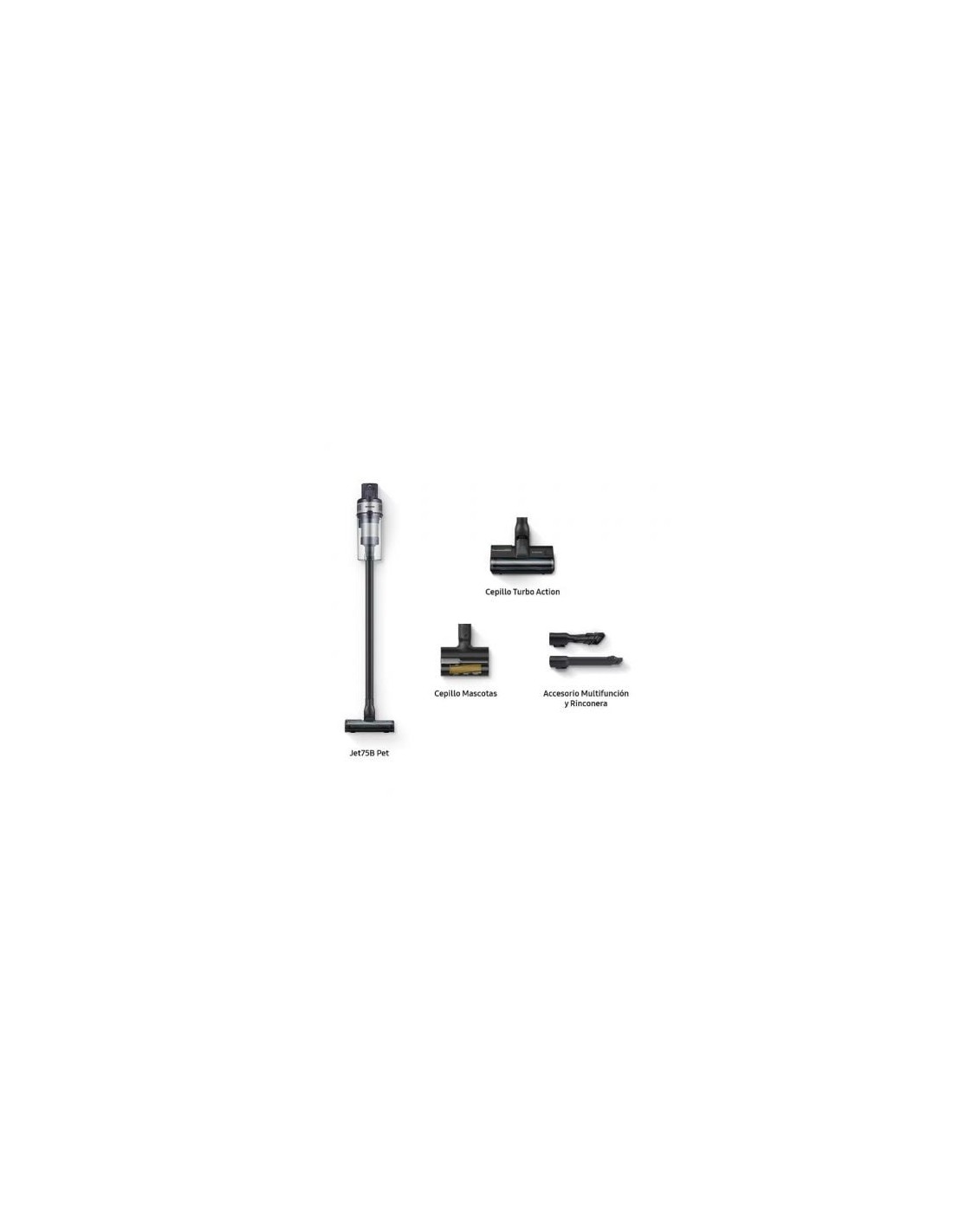 Aspirador Escoba con batería Samsung Jet 75B Pet 550W Autonomía 60 Min