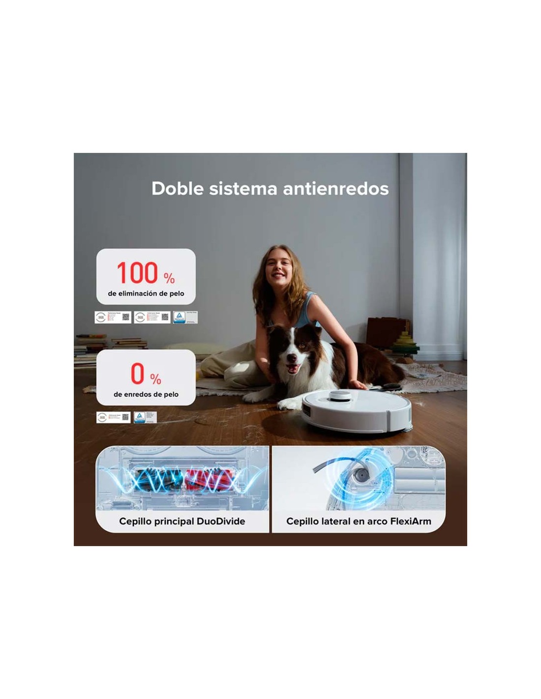 Robot aspirador Roborock Qrevo Curv en Logroño