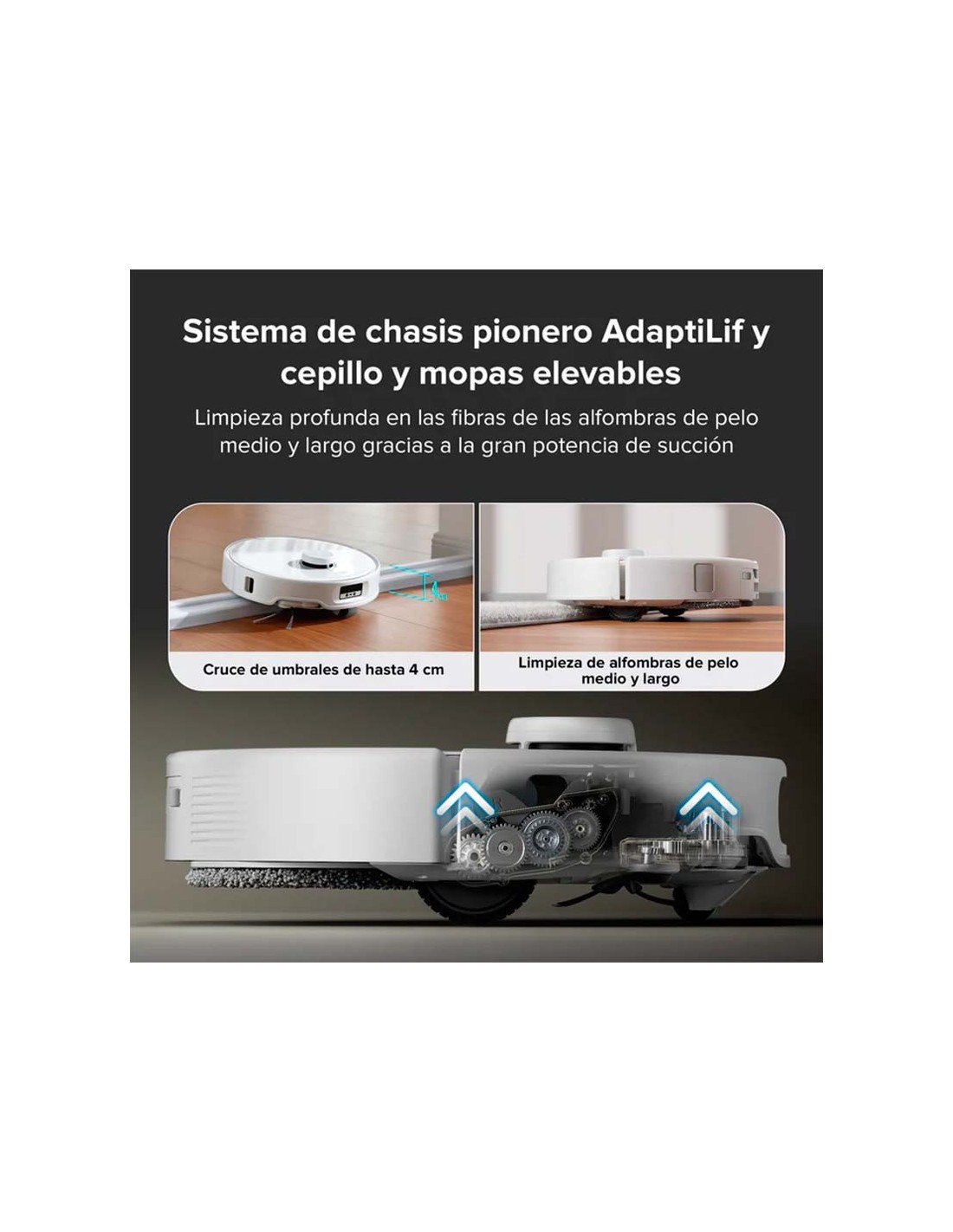 Robot aspirador Roborock Qrevo Curv en Logroño