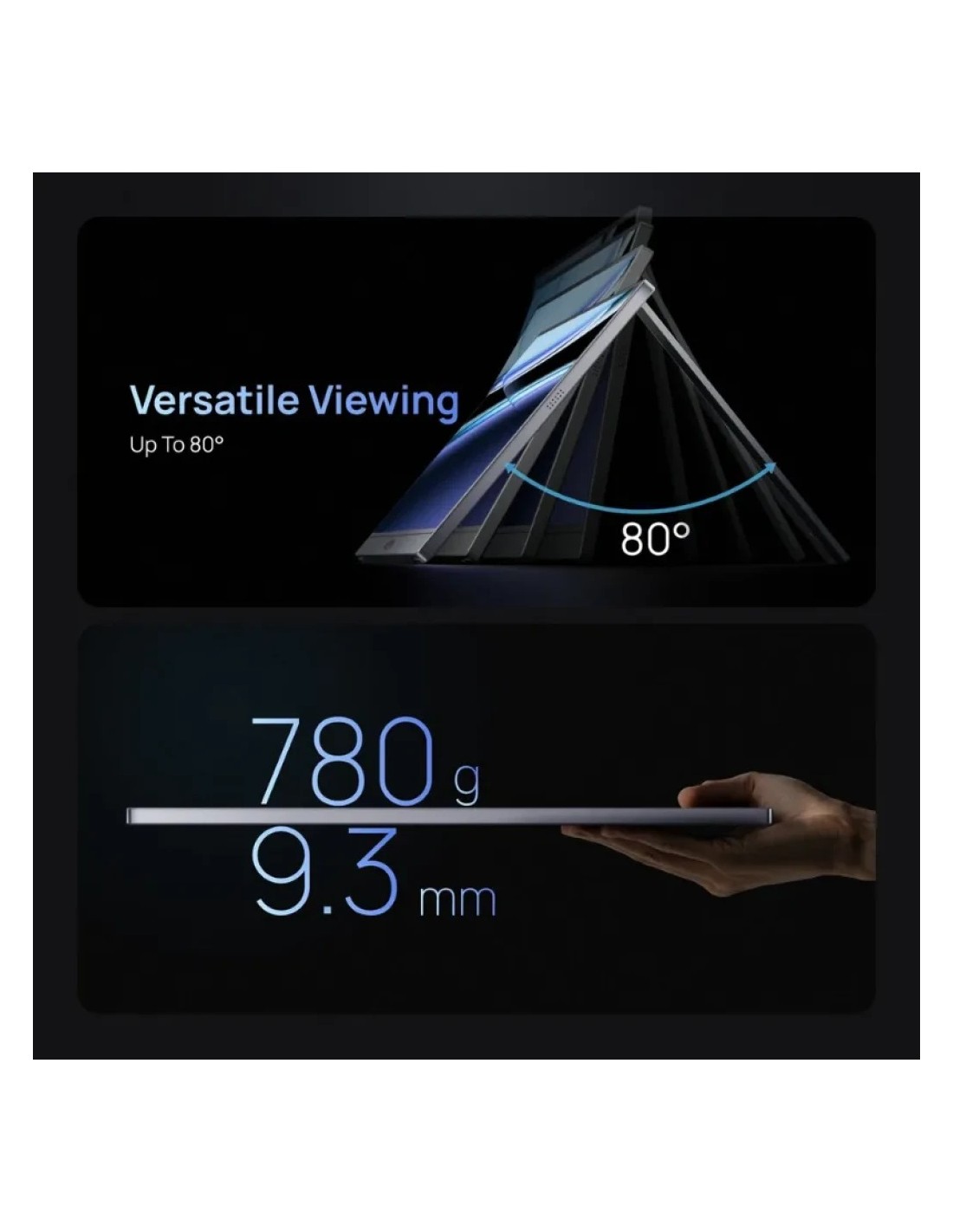 Monitor portátil Arzopa Z3FC con funda 16,1 pulgadas 2K IPS 180Hz 9ms