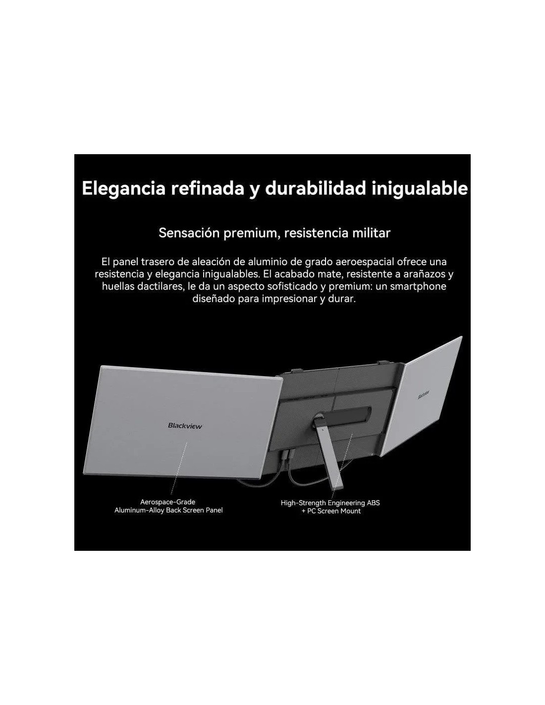 Monitor portátil doble Blackview DCM6 14 pulgadas Full HD IPS 5ms USB-