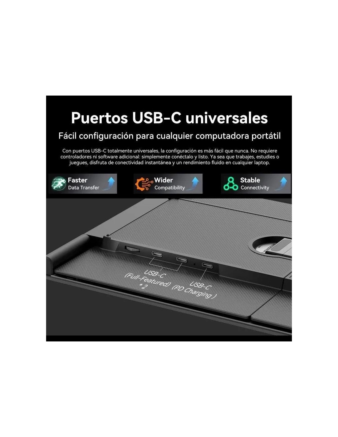 Monitor portátil doble Blackview DCM6 14 pulgadas Full HD IPS 5ms USB-