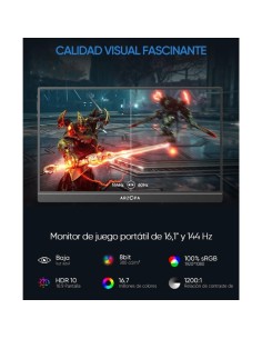 Monitor portátil Arzopa Z1FC Gris con funda 16,1 pulgadas Full HD IPS  2