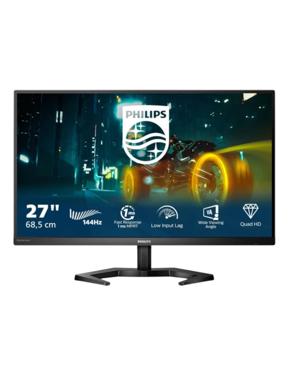 Monitor Gaming Philips Evnia 27 Quad HD LCD VA 165 Hz Plano AMD FreeSy