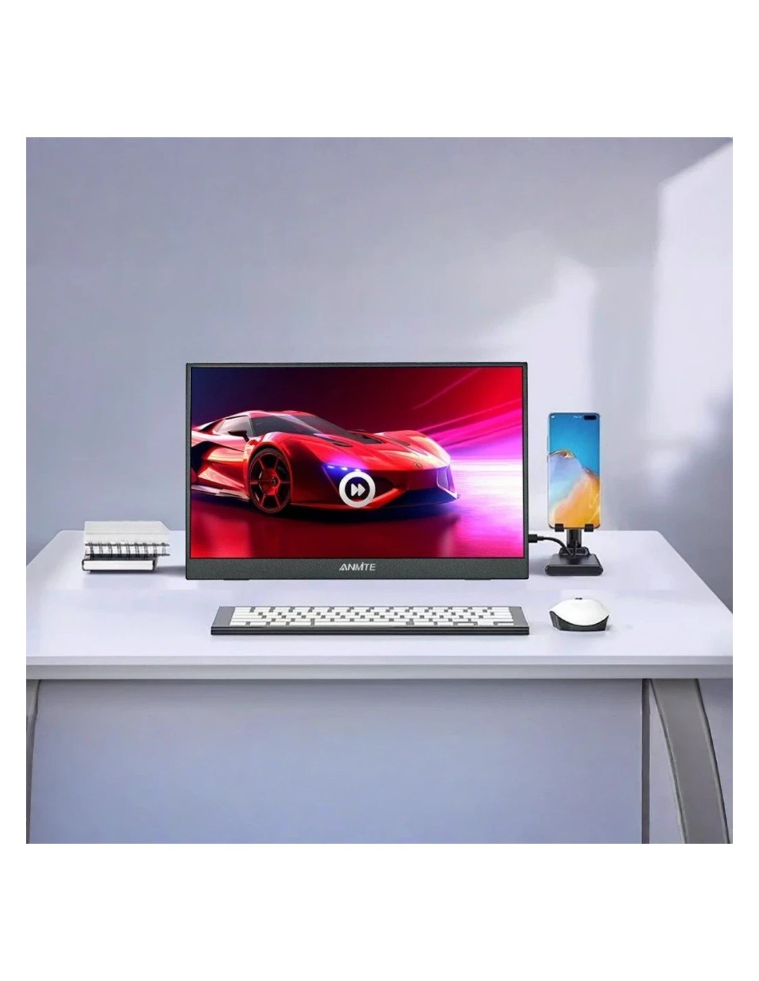 Monitor portátil Anmite A140W05 Negro 14 pulgadas WUXGA IPS 60Hz 5ms