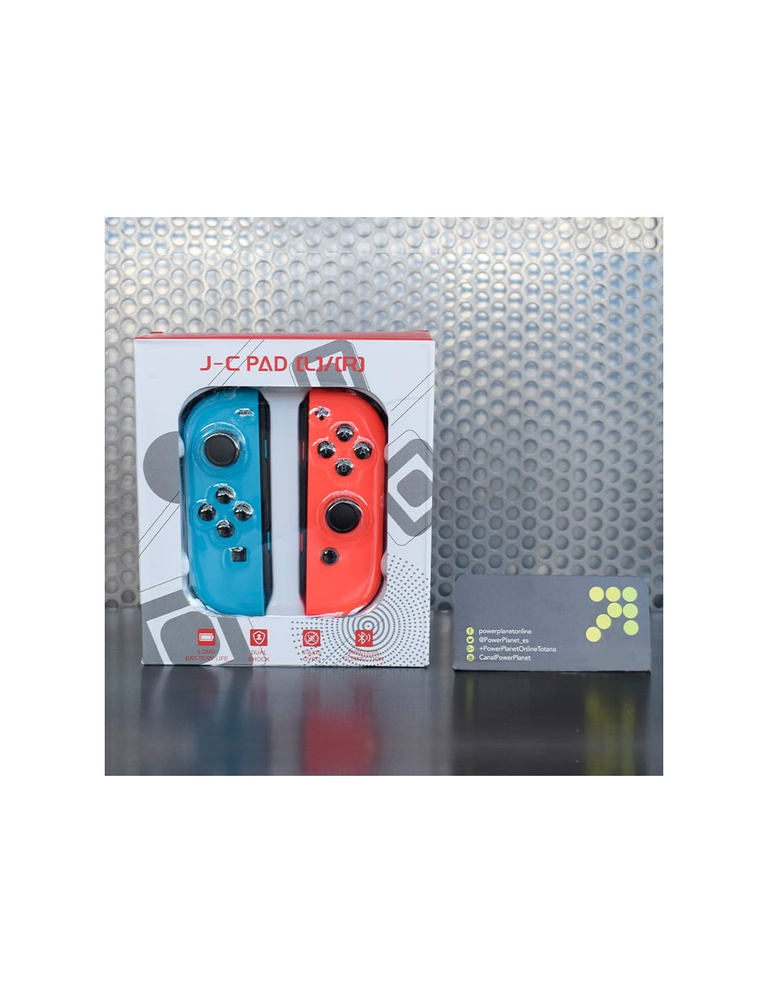 Mandos compatibles con Nintendo Switch Joy-Con Set Izq/Dcha Azul Neón/