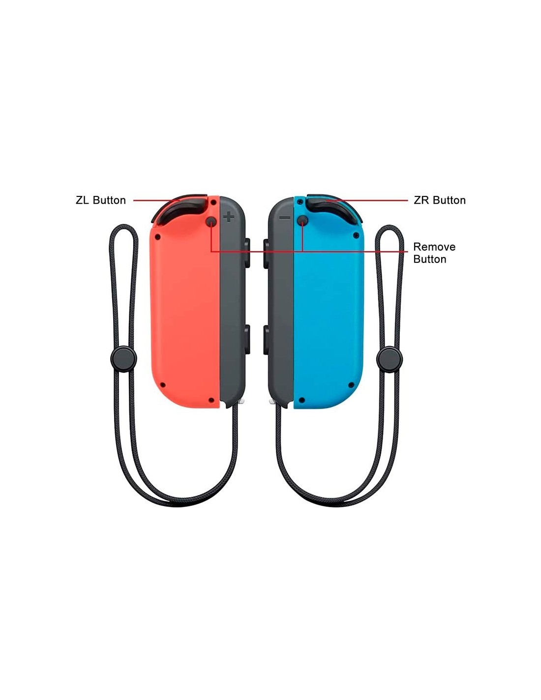 Mandos compatibles con Nintendo Switch Joy-Con Set Izq/Dcha Azul Neón/