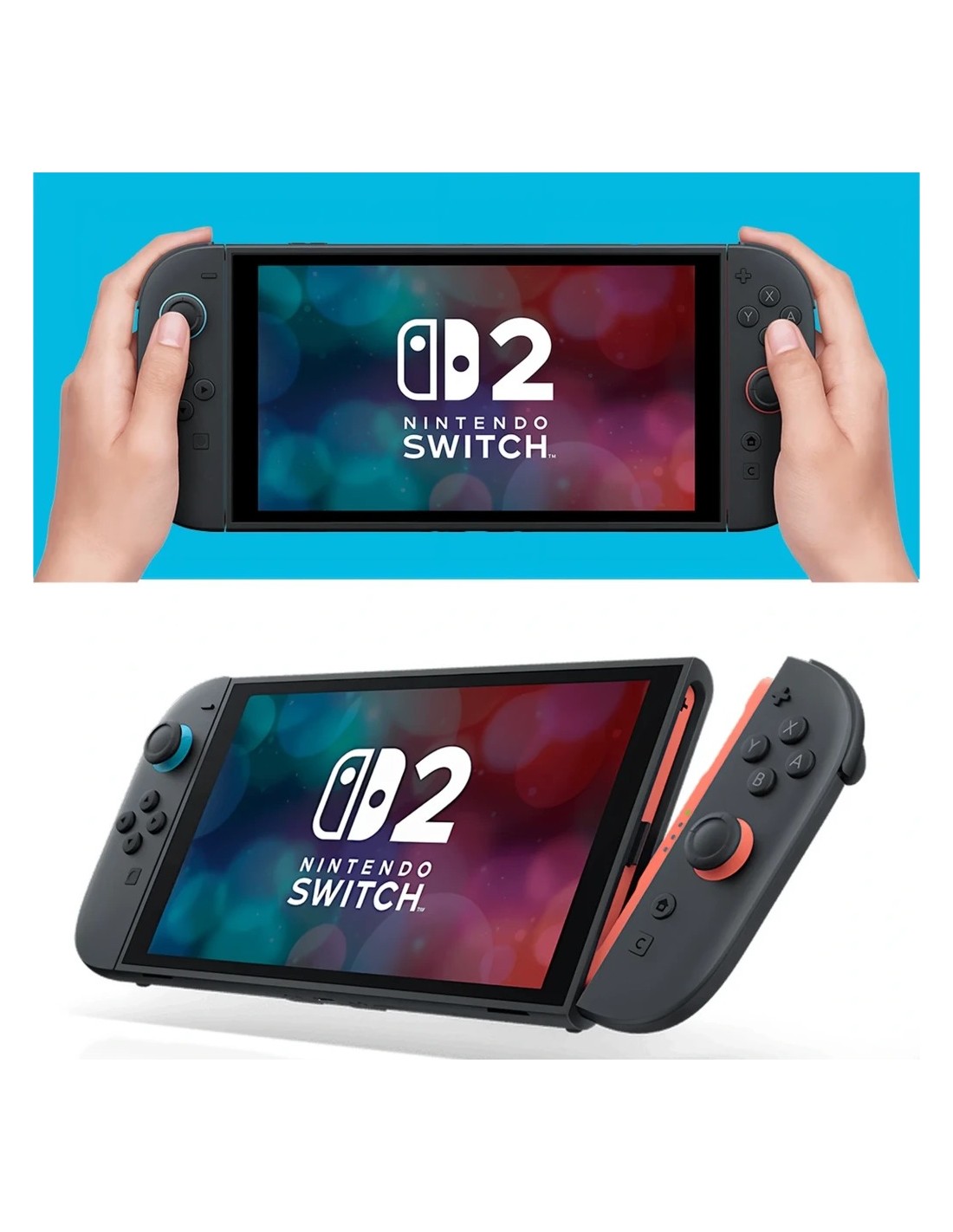 Mando inalámbrico Magnetic Set S2 compatible con Switch 2 Azul/Rojo Bl