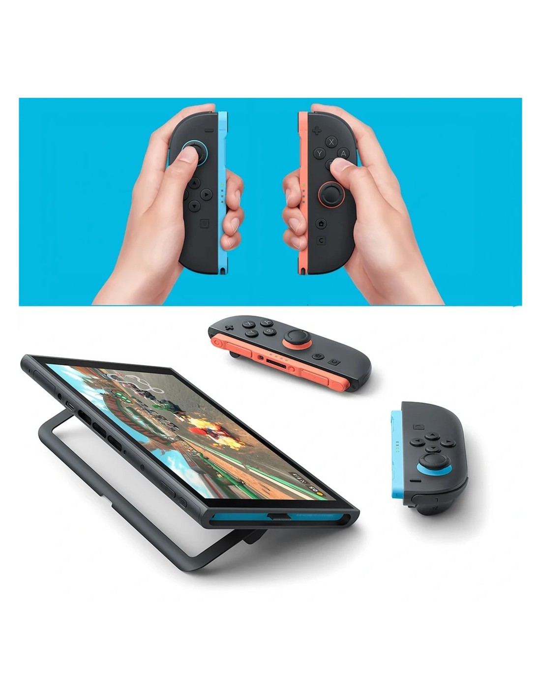 Mando inalámbrico Magnetic Set S2 compatible con Switch 2 Azul/Rojo Bl