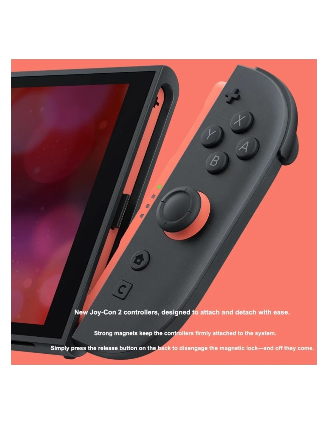 Mando inalámbrico Magnetic Set S2 compatible con Switch 2 Azul/Rojo Bl