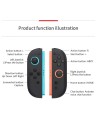 Mando inalámbrico Magnetic Set S2 compatible con Switch 2 Azul/Rojo Bl