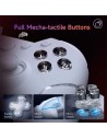 Gamepad EasySMX X20 Blanco con Botones Mecánicos para PC, Switch y Sma