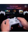 Gamepad EasySMX X20 Blanco con Botones Mecánicos para PC, Switch y Sma