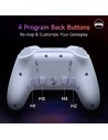 Gamepad EasySMX X20 Blanco con Botones Mecánicos para PC, Switch y Sma