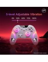 Gamepad EasySMX X20 Blanco con Botones Mecánicos para PC, Switch y Sma