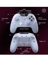 Gamepad EasySMX X20 Blanco con Botones Mecánicos para PC, Switch y Sma