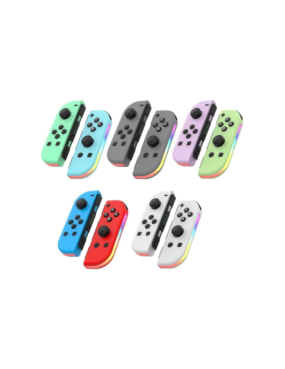 Mando J-C Set Izq/Dcha Azul/Rojo con RGB Switch 500mAh 15h en Logroño
