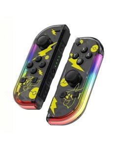 Mando J-C Set Izq/Dcha Transparente/Amarillo con RGB Switch 500mAh 15h