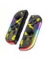Mando J-C Set Izq/Dcha Transparente/Amarillo con RGB Switch 500mAh 15h