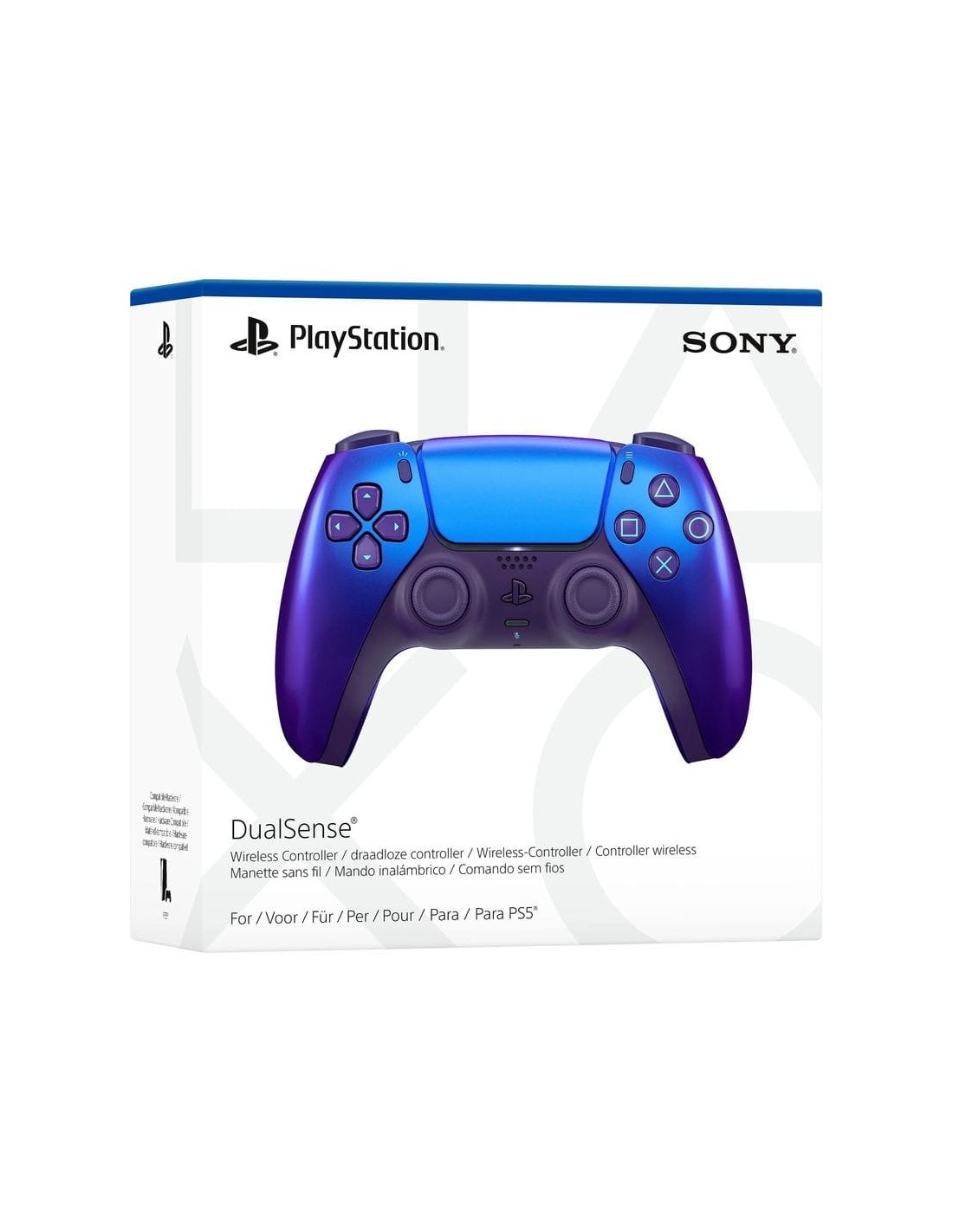 Mando Sony DualSense Chroma Indigo PS5 Bluetooth vibración giroscopio