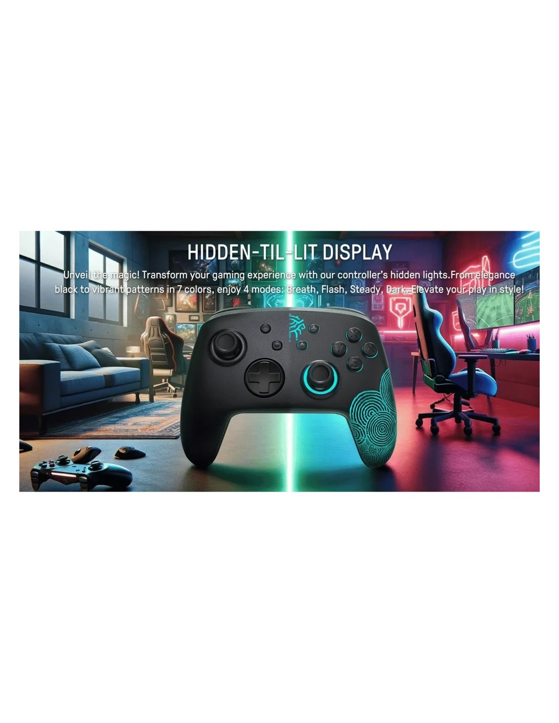 Mando inalámbrico FUNLAB Firefly Pro Edición Zonai RGB Switch Bluetoot