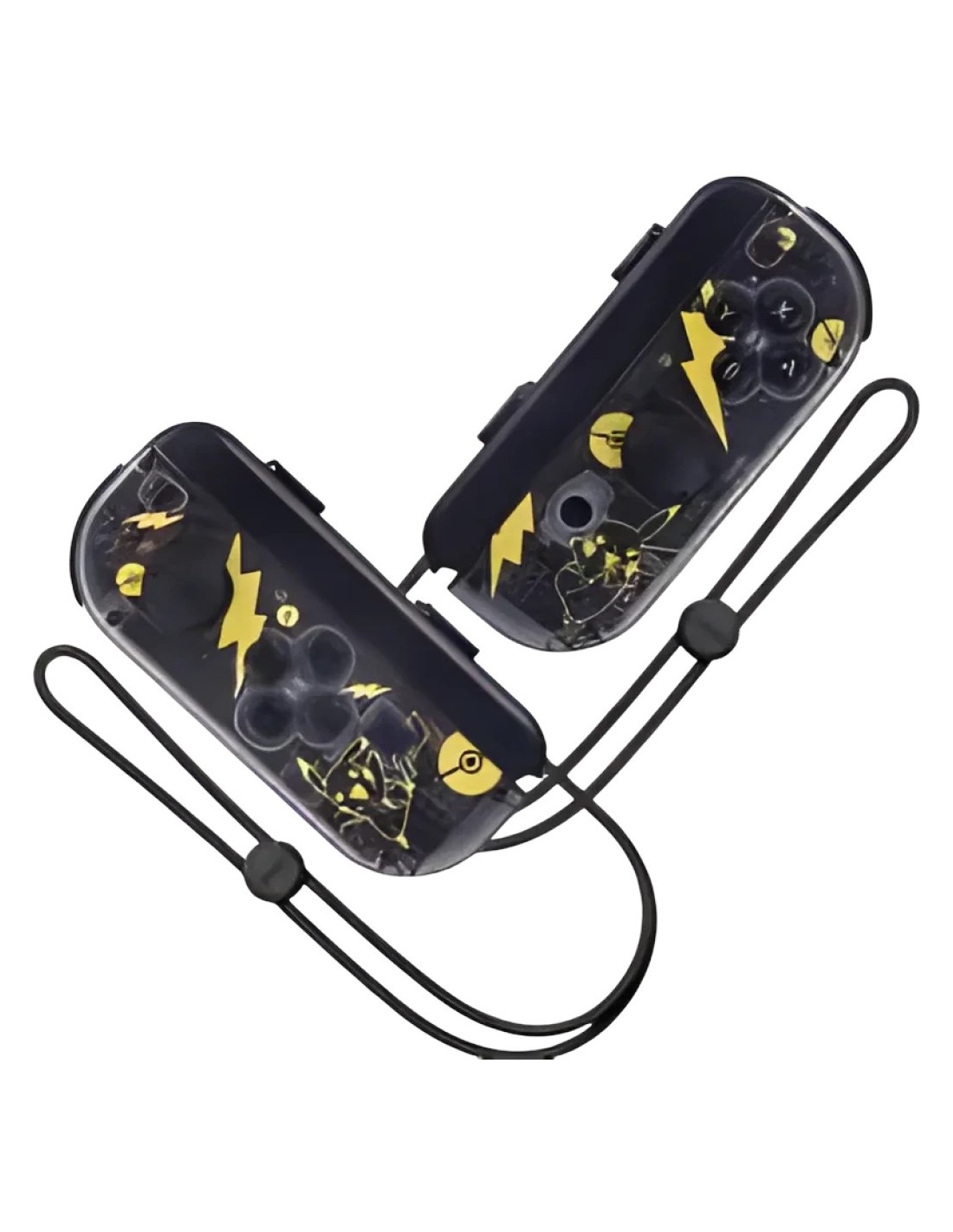 Mando J-C Set Izq/Dcha Transparente/Amarillo Switch 500mAh 15h