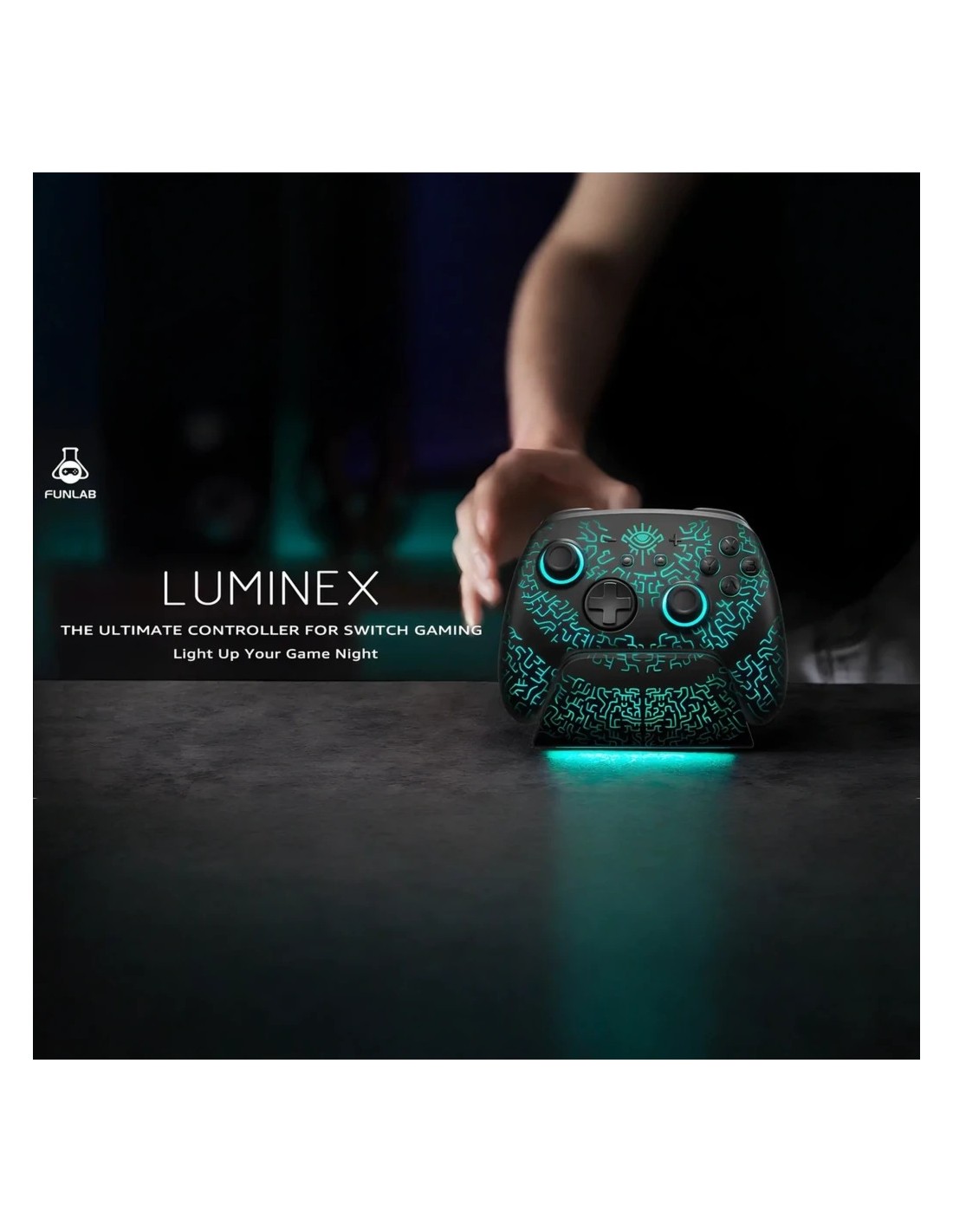 Mando inalámbrico FUNLAB Luminex Pro Wireless Switch Controller Dock M