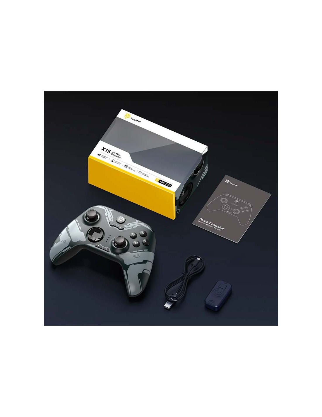 Gamepad EasySMX X15 Mech para PC, Nintendo Switch y Smartphone (Androi