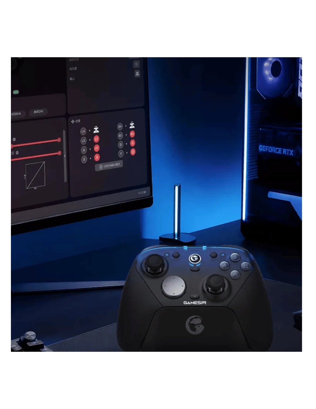 Mando inalámbrico GameSir G7 Pro 8K Uranus 2.4G y Bluetooth PC/Android