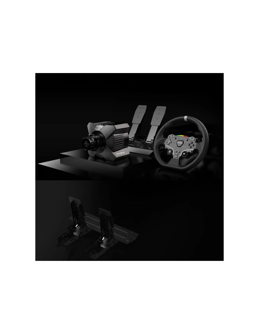Volante + Pedales Moza Racing R3 para PC Direct Drive 3,9Nm sensores m