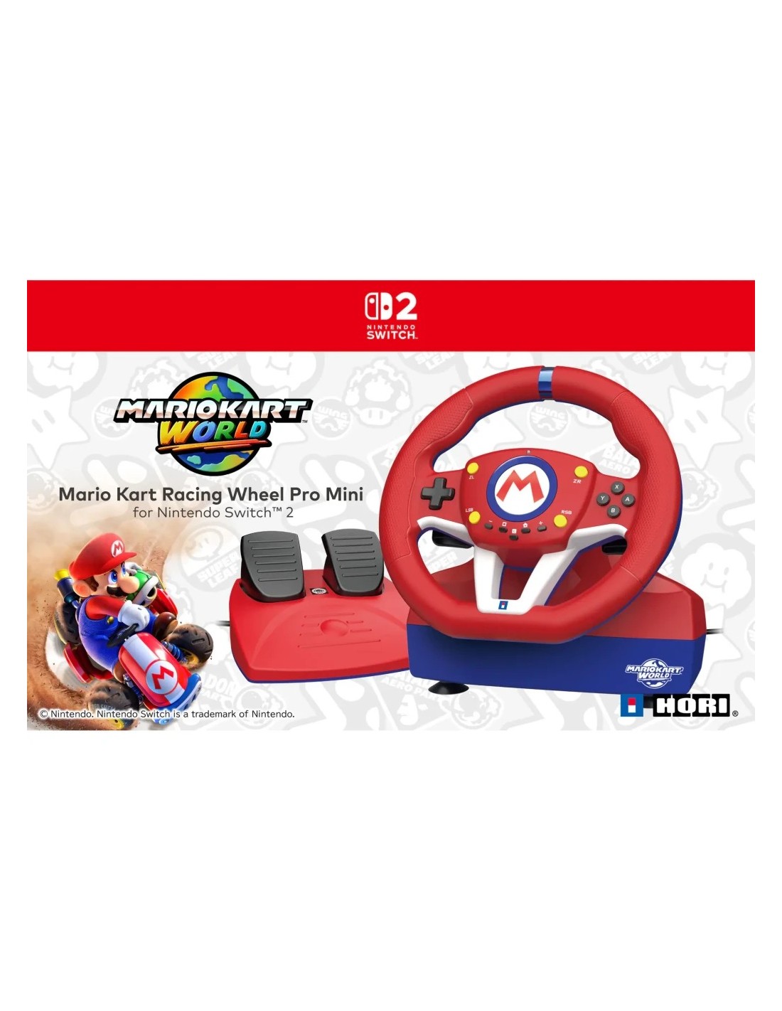 Volante Hori Mario Kart Racing Wheel Pro Mini Nintendo Switch levas de