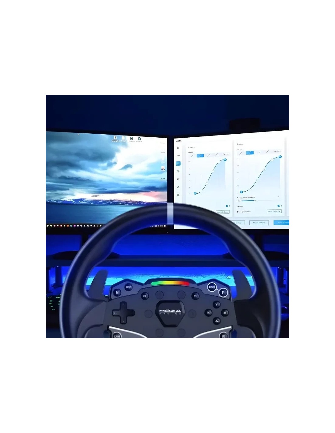 Moza R5 Racing Bundle PC con base directa de 5nm + Pedales Direct Driv