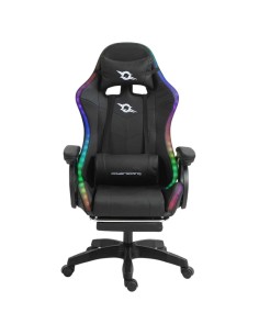 Silla PowerGaming LED RGB Altavoz Masaje Reposapiés Negro 120kg