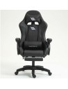 Silla PowerGaming LED RGB Altavoz Masaje Reposapiés Negro 120kg