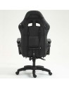 Silla PowerGaming LED RGB Altavoz Masaje Reposapiés Negro 120kg