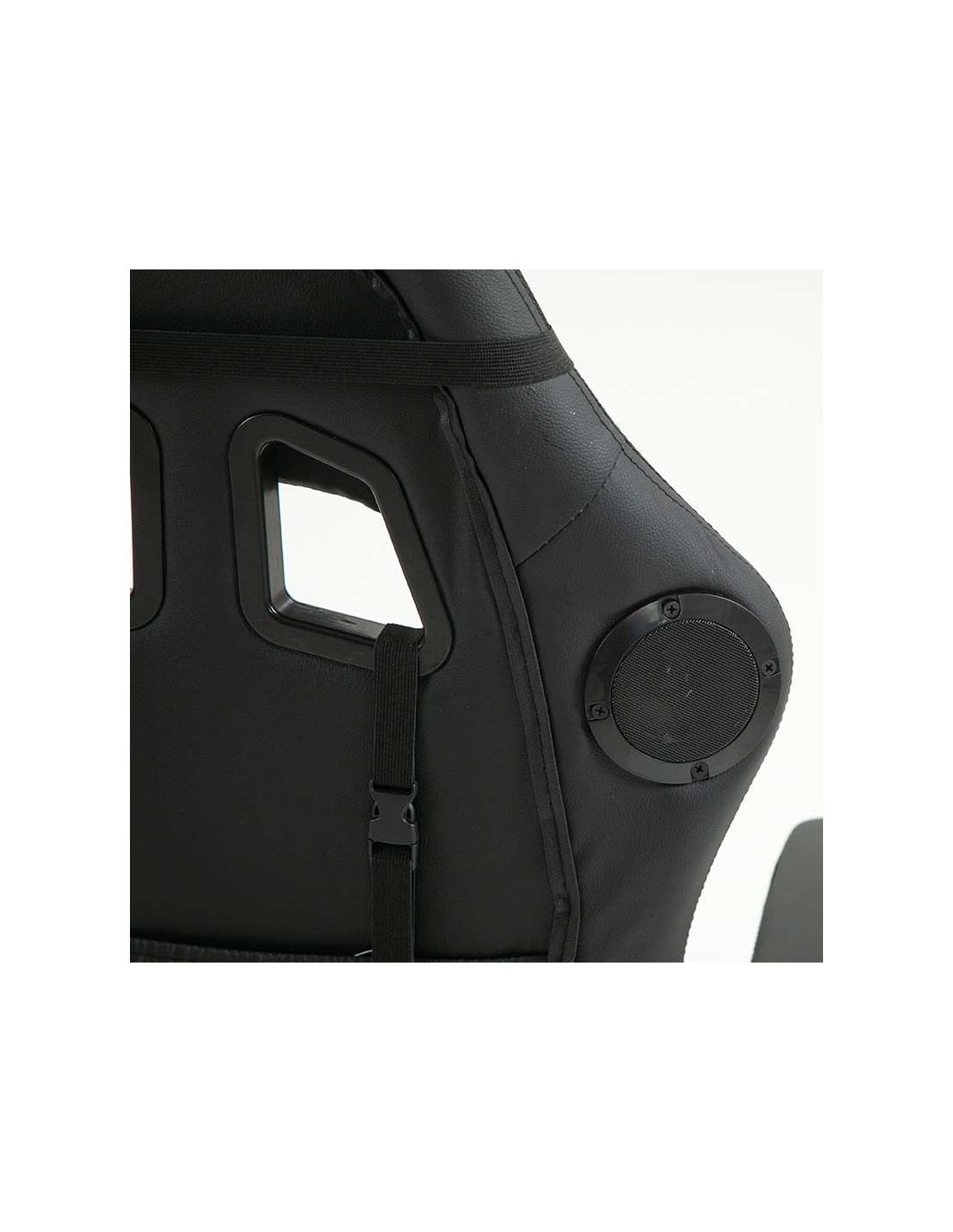 Silla PowerGaming LED RGB Altavoz Masaje Reposapiés Negro 120kg