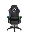 Silla PowerGaming LED RGB 7 puntos Masaje Reposapiés Negro 120kg