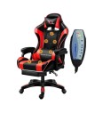 Silla PowerGaming LED RGB 7 puntos Masaje Reposapiés Negro 120kg