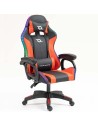 Silla PowerGaming LED RGB Negro+Rojo 120kg reposacabezas en Logroño