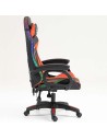 Silla PowerGaming LED RGB Negro+Rojo 120kg reposacabezas en Logroño