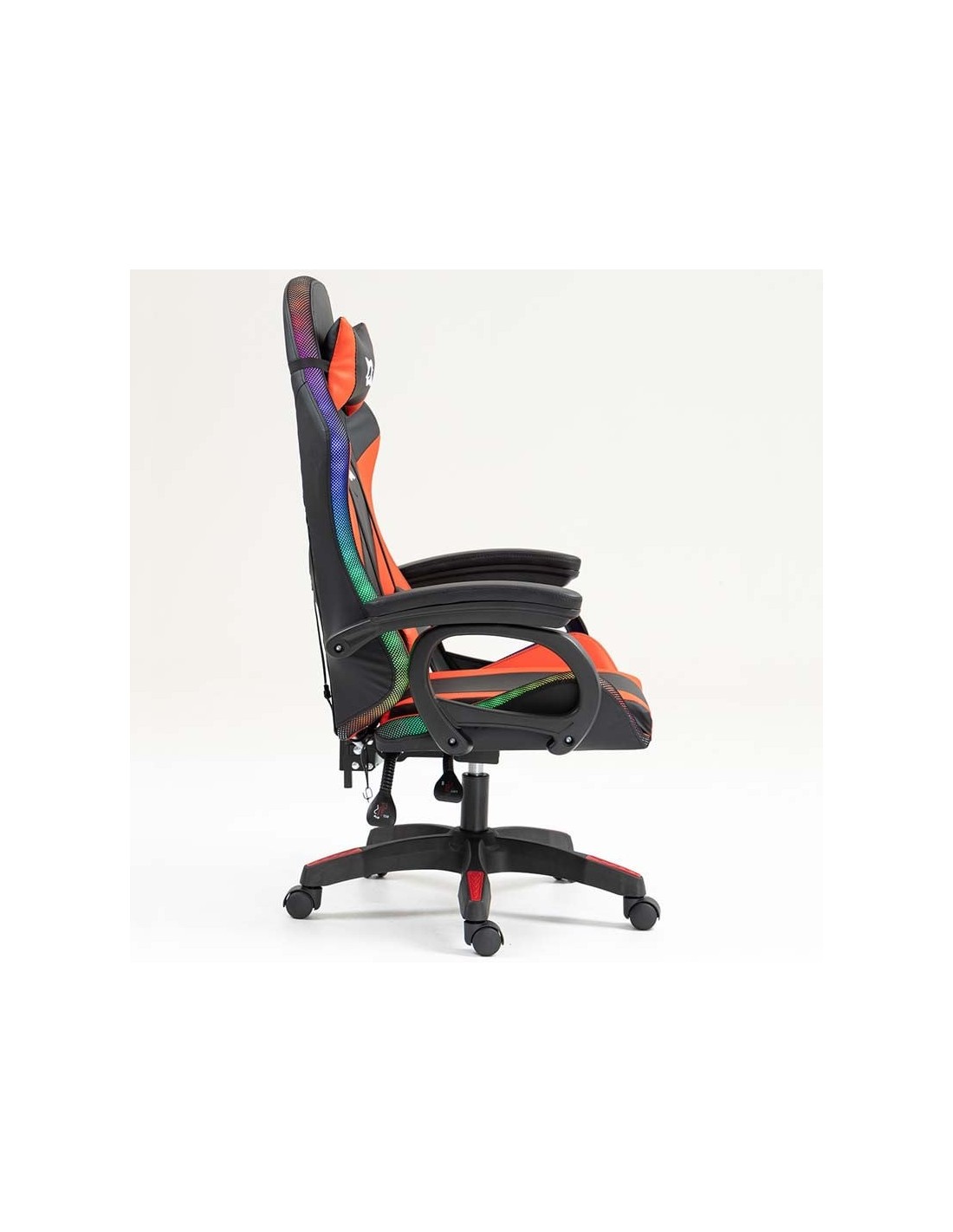Silla PowerGaming LED RGB Negro+Rojo 120kg reposacabezas en Logroño