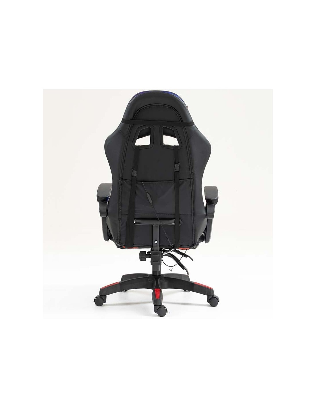 Silla PowerGaming LED RGB Negro+Rojo 120kg reposacabezas en Logroño