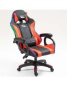 Silla PowerGaming LED RGB Negro+Rojo 120kg reposacabezas en Logroño