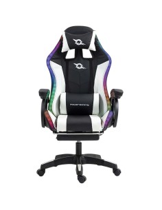 Silla gaming PowerGaming LED RGB con Altavoz Bluetooth, Masaje y Repos