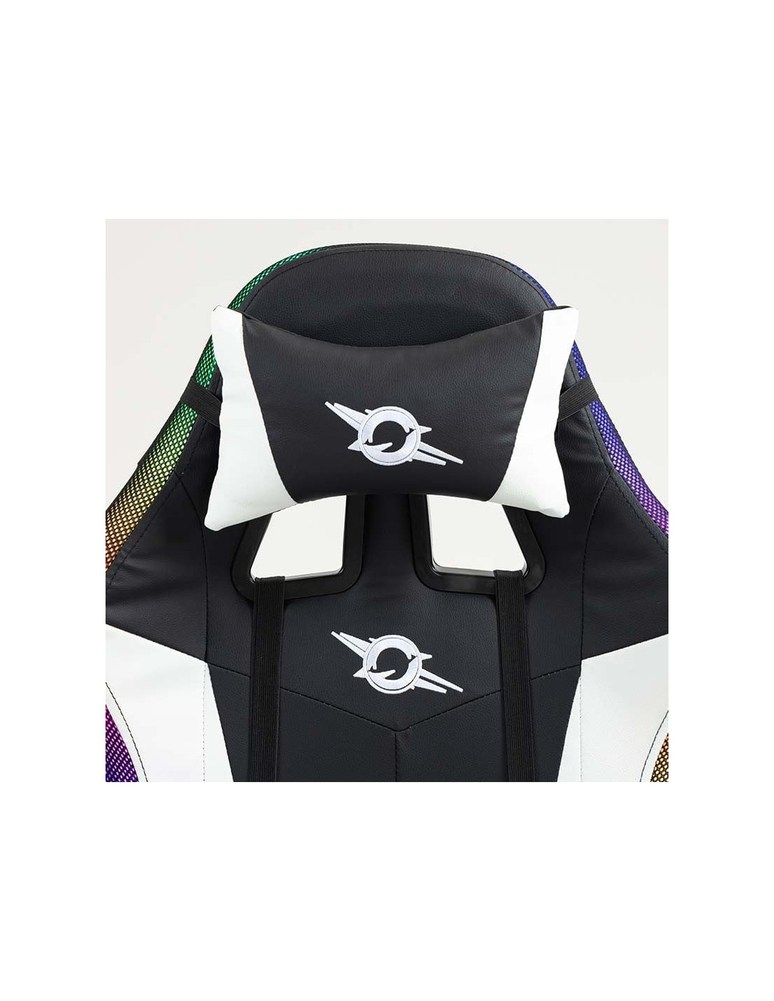 Silla gaming PowerGaming LED RGB con Altavoz Bluetooth, Masaje y Repos