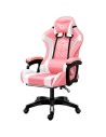 Silla gaming PowerGaming Blanco Rosa 120kg en Logroño