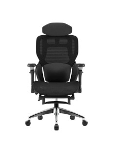 Amarante Negro reclinable cojín lumbar tela Silla de oficina ergonómic 2