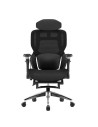Amarante Negro reclinable cojín lumbar tela Silla de oficina ergonómic